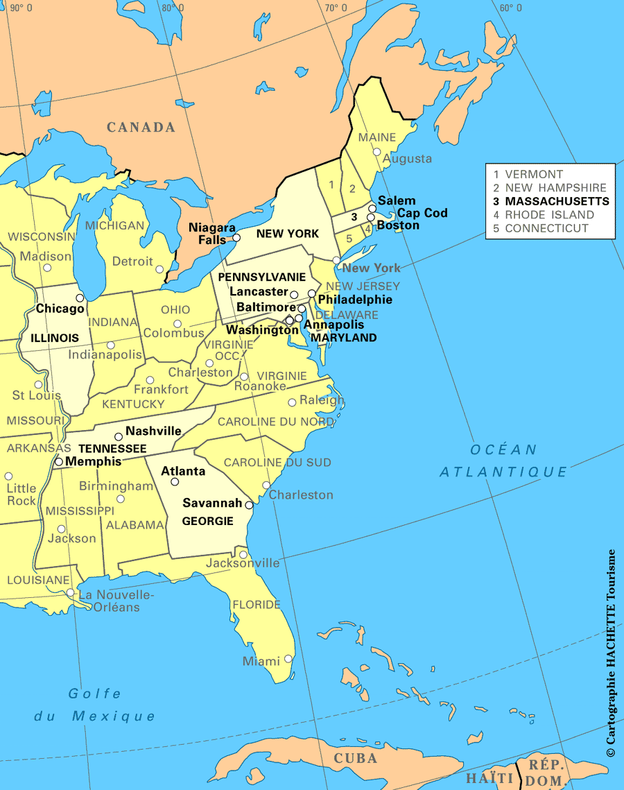 Carte ÉtatsUnis Plan ÉtatsUnis