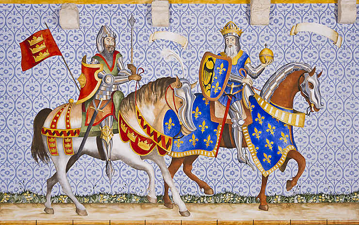 Périgord - Une fresque médiévale dévoilée au château de Castelnaud