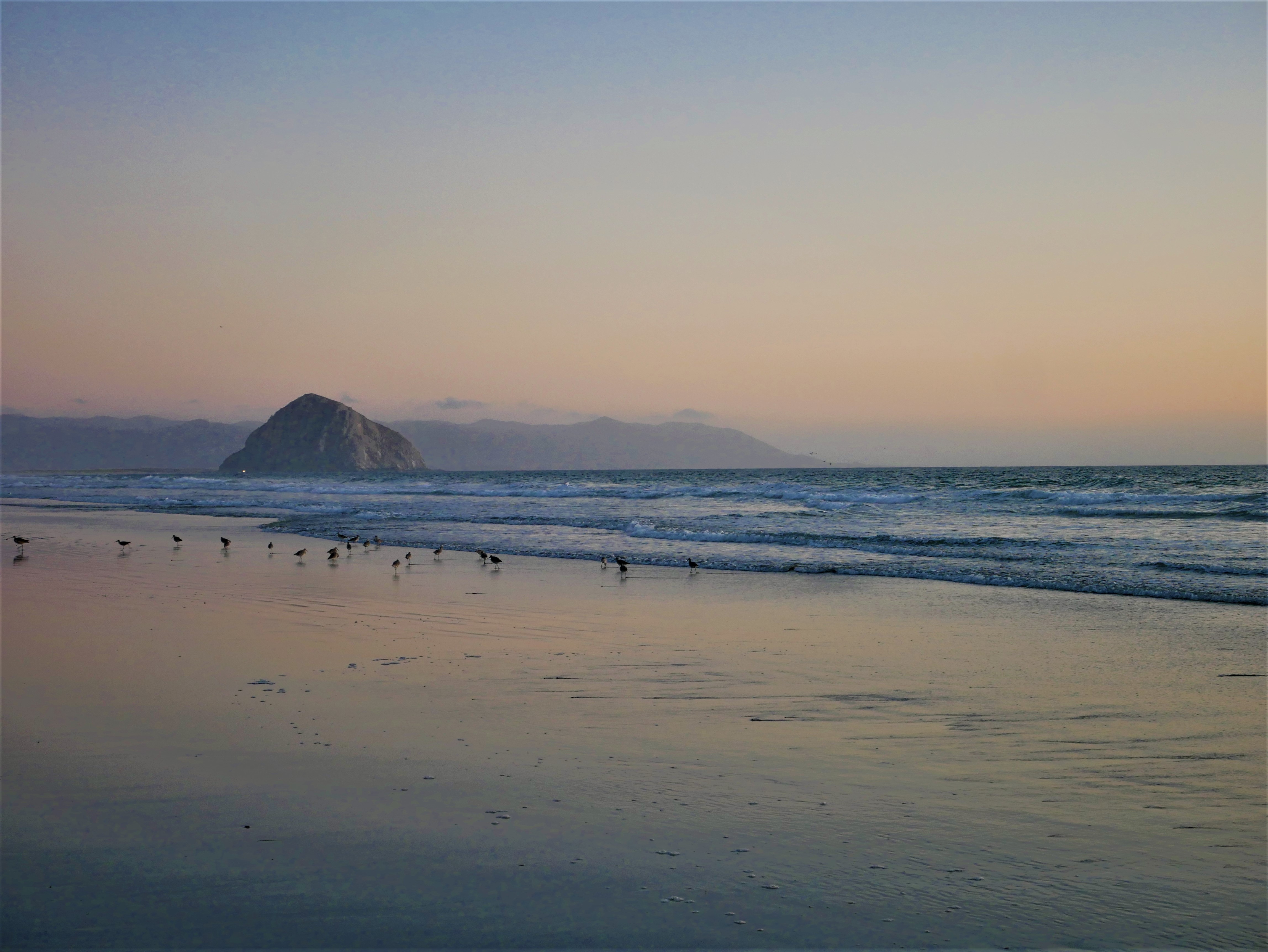 Coucher de soleil sur le Morro Rock Coucher de soleil sur le Morro Rock