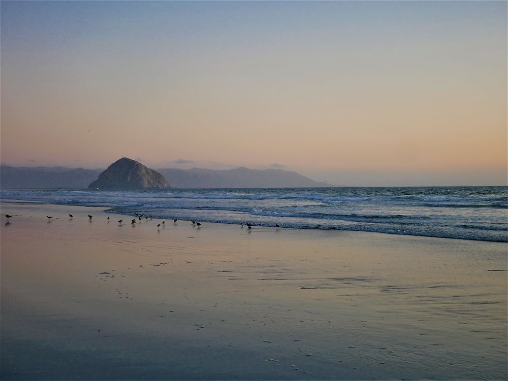 Coucher de soleil sur le Morro Rock