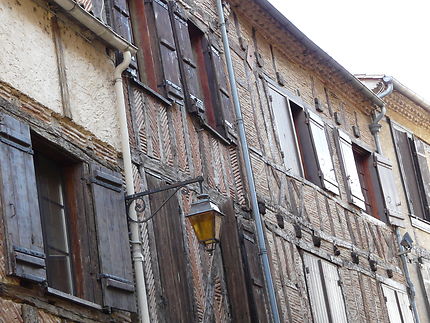 Maison à colombages en briquettes à Bergerac