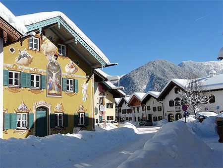 Belles maisons de Mittenwald Belles maisons de Mittenwald