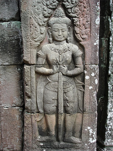 Bas-relief du Banteay Kdei Bas-relief du Banteay Kdei
