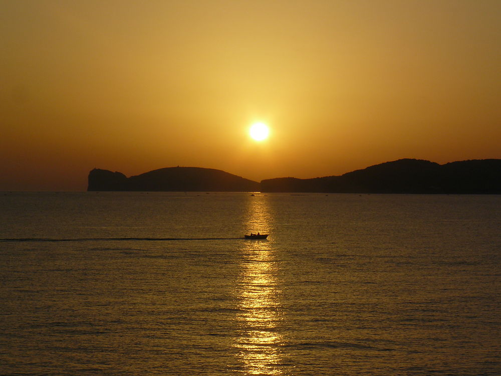 Coucher de soleil à Alghero, Sardaigne