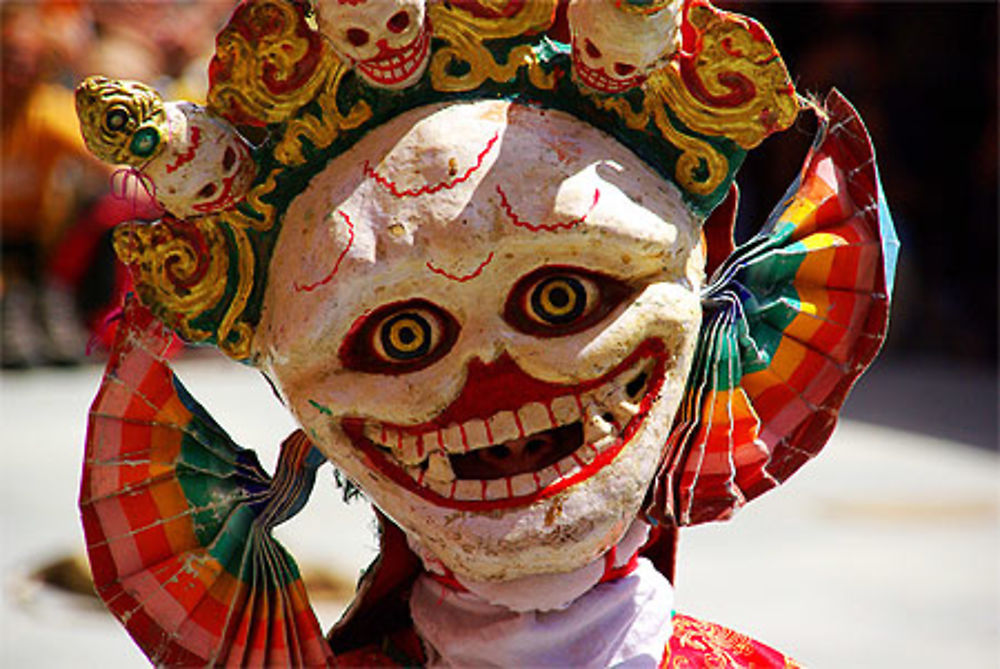 Masque de danseur à Thiksey