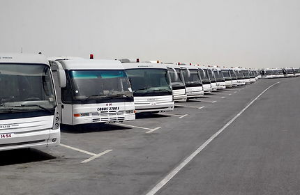 Mur de bus sur Doha airport