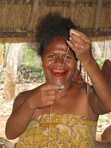 Une femme de Timor ouest