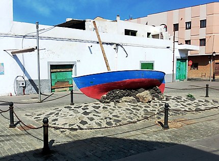 La vieille barque à Corralejo