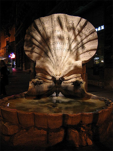 Fontaine du quartier Barberini