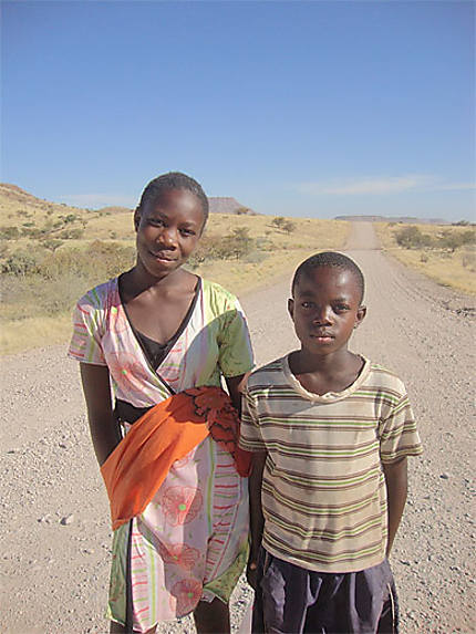 Namibiens aux environs de Palmwag