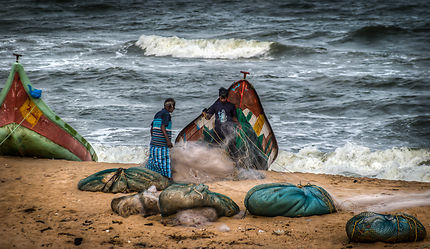 Les pêcheurs de Mahabalipuram