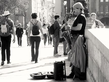 Musicien des rues, Paris