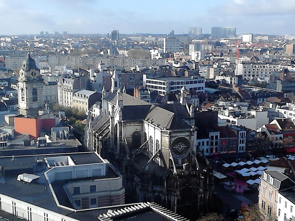 Vue aérienne de Bruxelles 