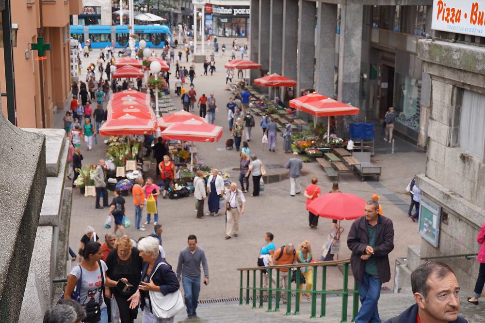 Marché Dolac à Zagreb