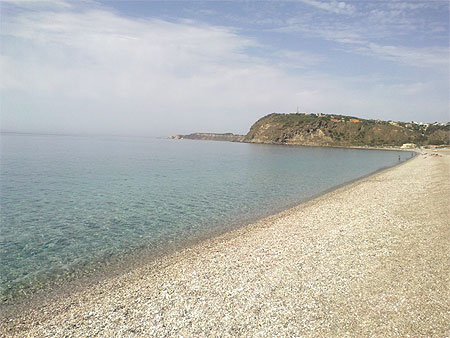 La plage à Milazzo La plage à Milazzo