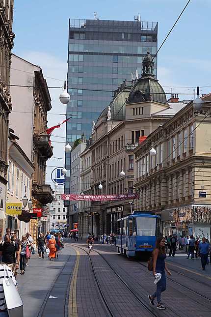 Rue Ilica à Zagreb