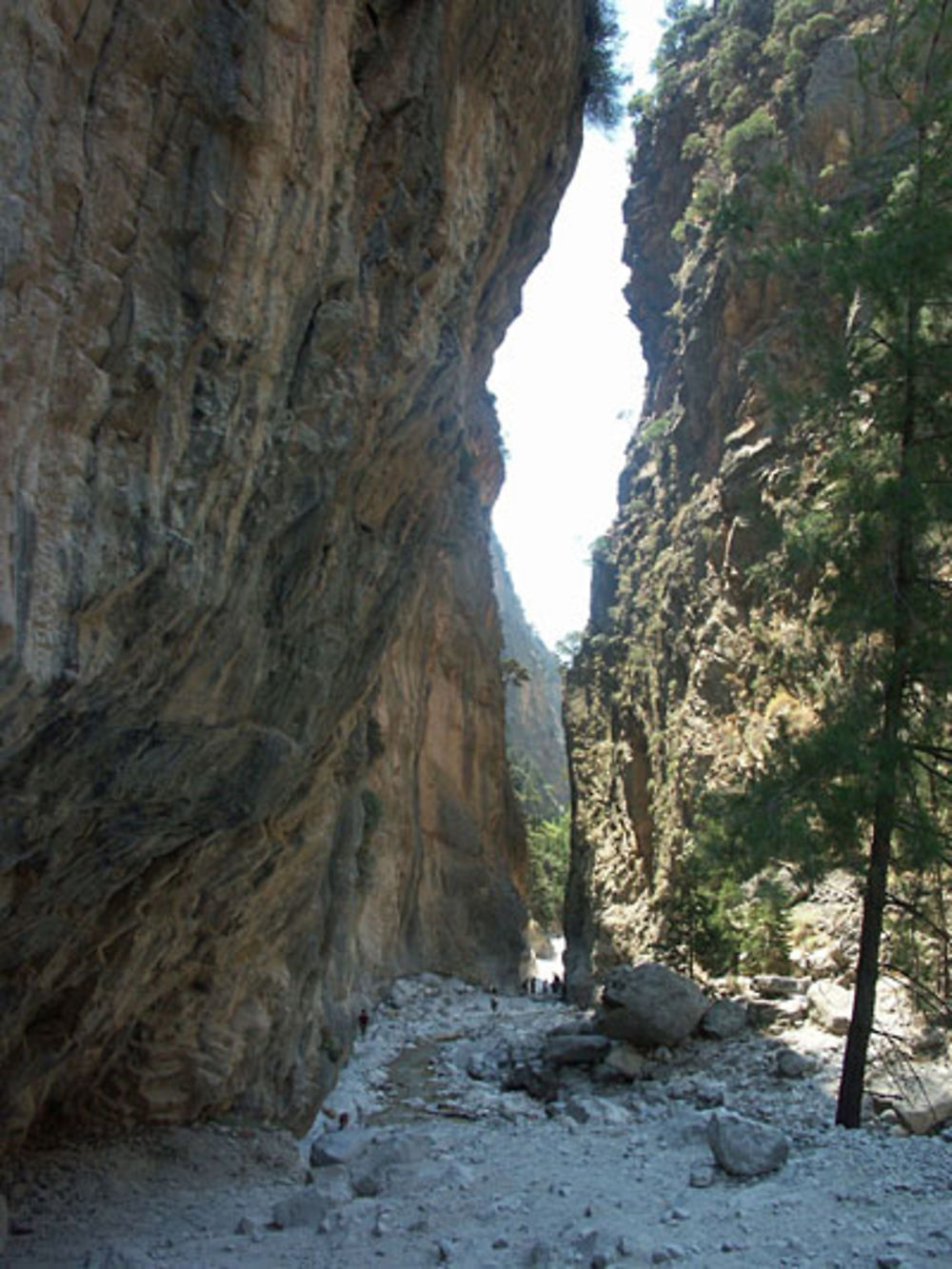 Les portes de fer dans les Gorges de Samaria