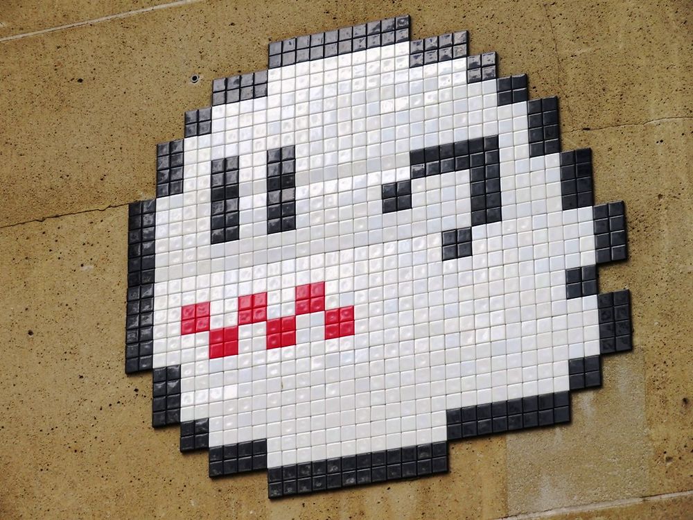 Art street (le fantôme, par Space Invader) 