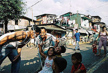 Enfants dans une rue de Manille