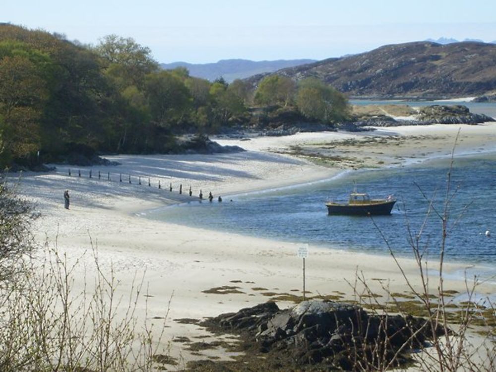 Plage de sable blanc, Morar