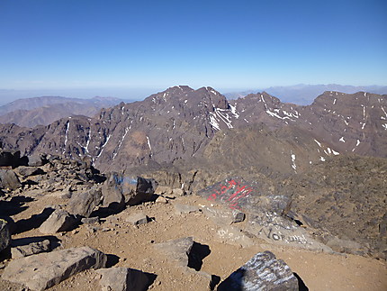 Vue du sommet du Toubkal