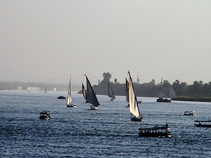 Trafic maritime sur le Nil