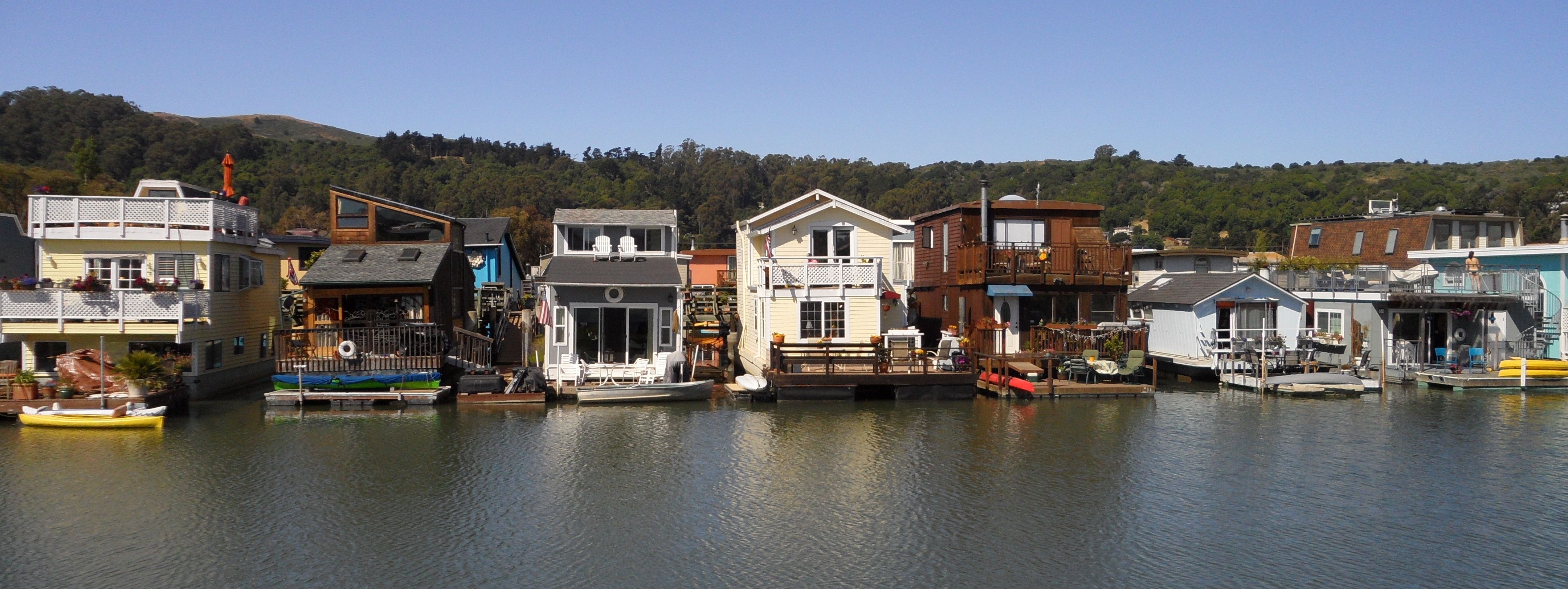 Les maisons flottantes de Sausalito