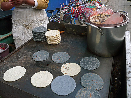 Tortillas de différentes couleurs Tortillas de différentes couleurs