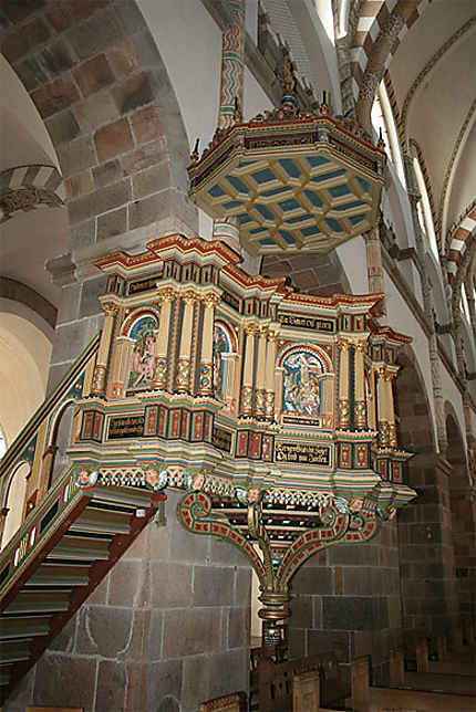 Très belle chaire de la cathédrale de Ribe
