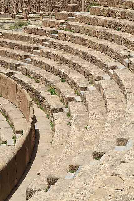 Aurès - Timgad - Les gradins du Théâtre