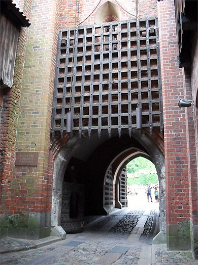 Herse du château de Malbork Herse du château de Malbork