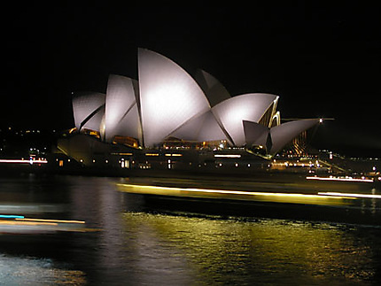 L'opéra de Sydney de nuit