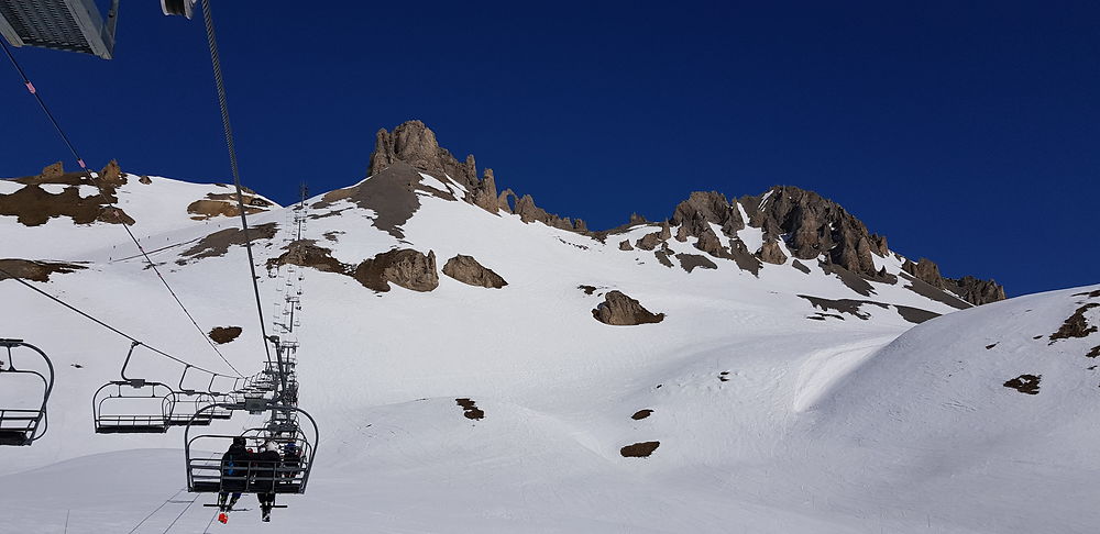 Direction l'aiguille percée, Tignes