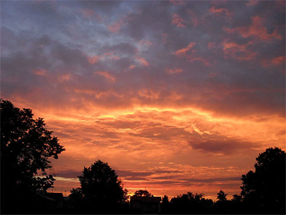 Beau ciel en feu !