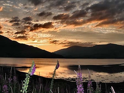 Quand le soleil se couche sur le Loch Linnhe