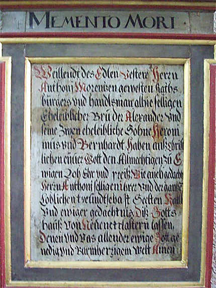 Inscription en allemand