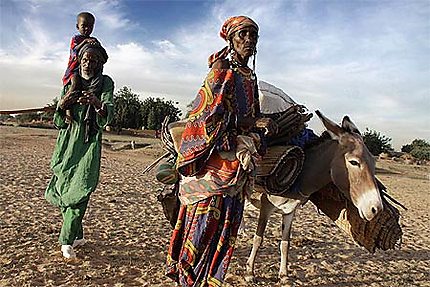 Famille de bergers du Sahel