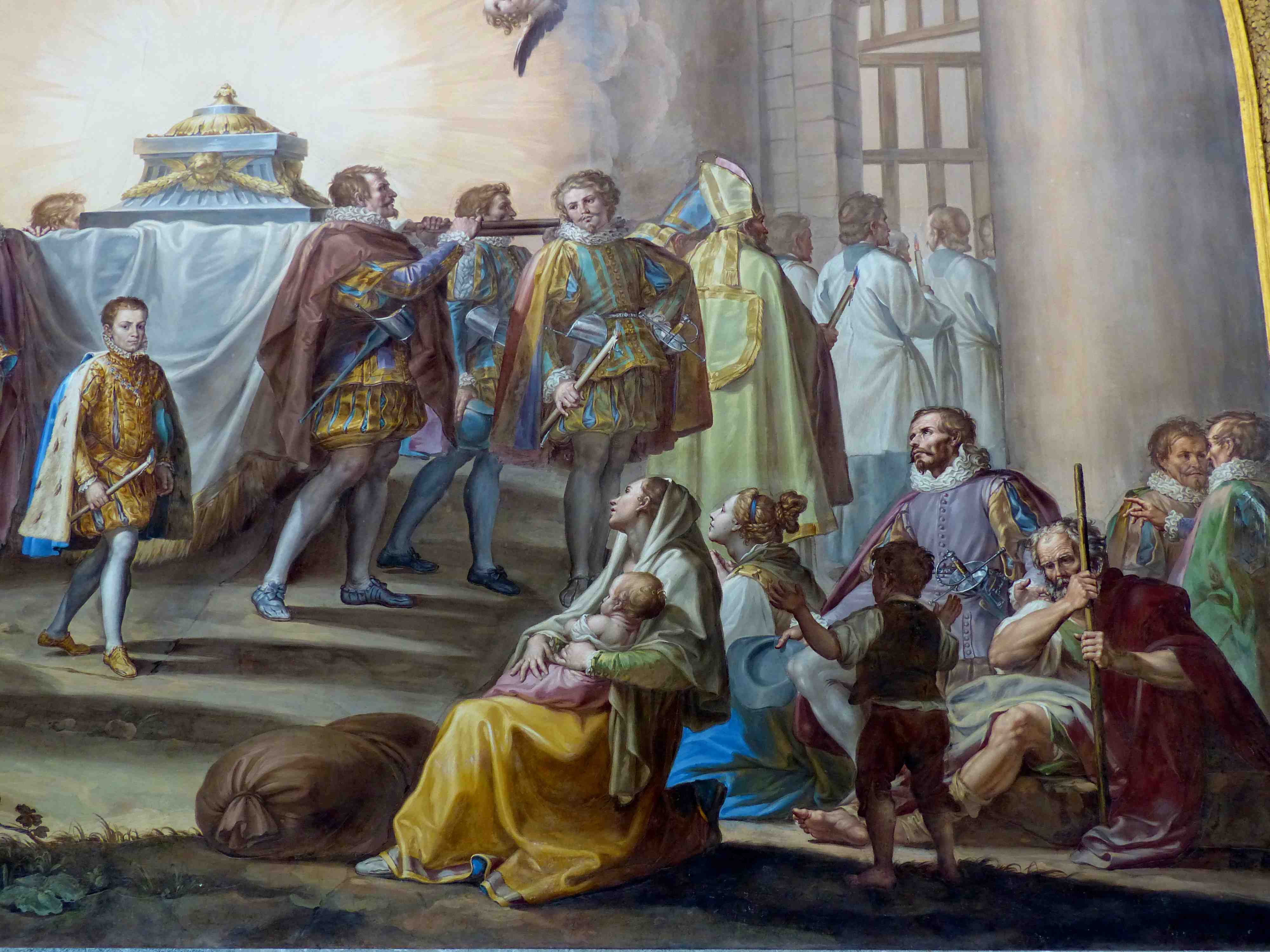 Peinture dans la Cathédrale de Tolède Peinture dans la Cathédrale de Tolède