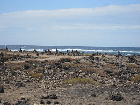 Empreintes humaines près du phare Empreintes humaines près du phare