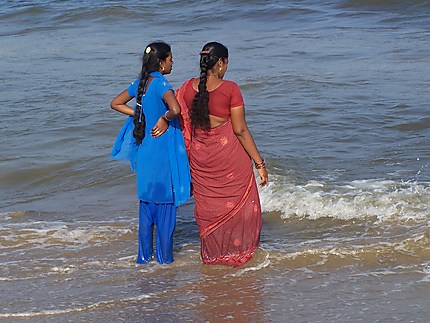 A la plage de Chennai