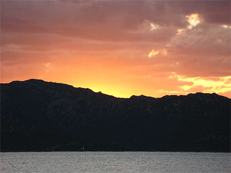 Coucher de soleil sur Baie St Florent Coucher de soleil sur Baie St Florent