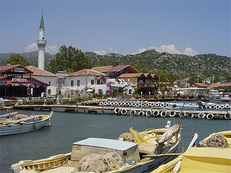 Village sur la mer