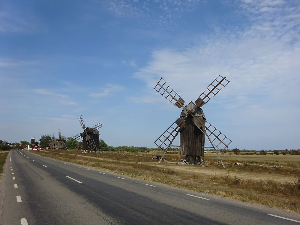 Moulins sur l'île d'Öland, Suède