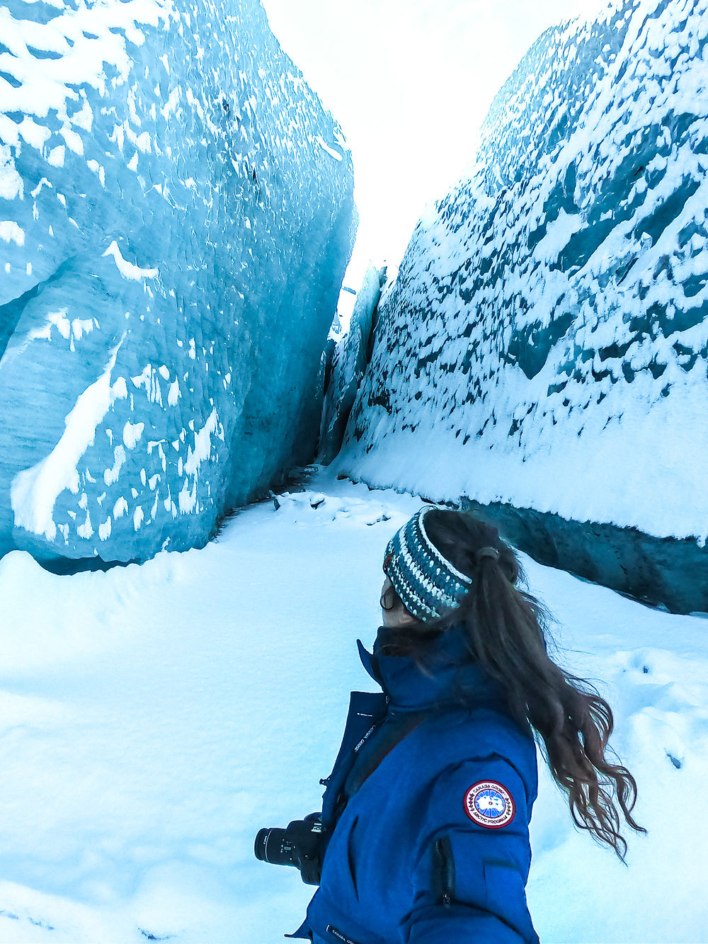 Exploration d'une faille de glace !