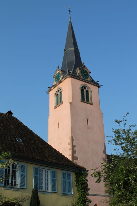 Le clocher de l'église Saint-Grégoire