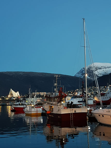 Tombée de la nuit à Tromsø