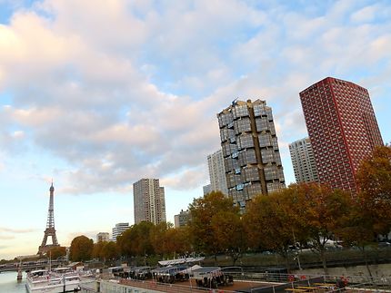 Le front de Seine en automne
