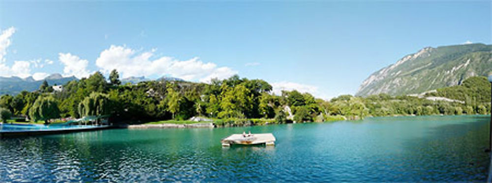 La cité du soleil Sierre et son lac géronde