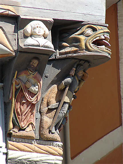 Hameln, Museums Café, détail de la façade