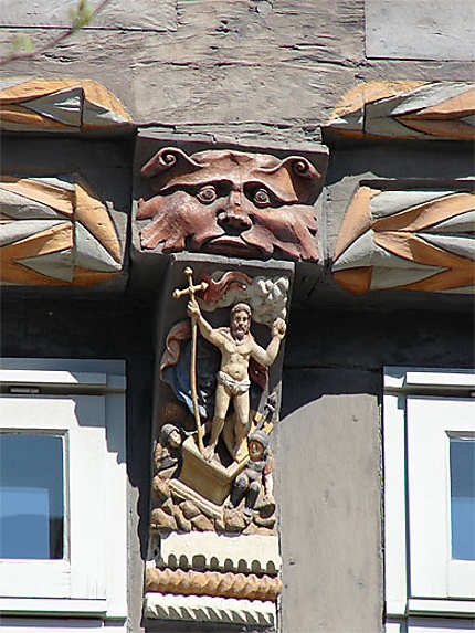 Hameln, Museums Café, détail de la façade